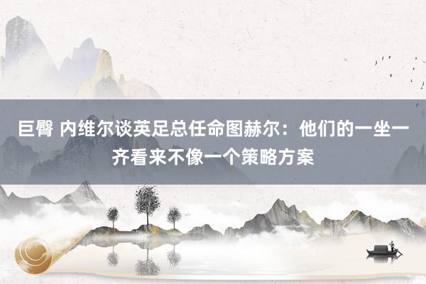 巨臀 内维尔谈英足总任命图赫尔：他们的一坐一齐看来不像一个策略方案